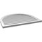 Ekena Millwork Round Top Surface Mount PVC Gable Vent w/ 2"W x 1-1/2"P Brickmould Frame, 36"W x 30"H GVPRT36X3002SN - alternate 4